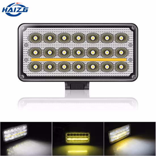 Haizg 40 ワット LED ワークライトダブルカラーオートバイ LED ヘッドライト防水カーアクセサリー